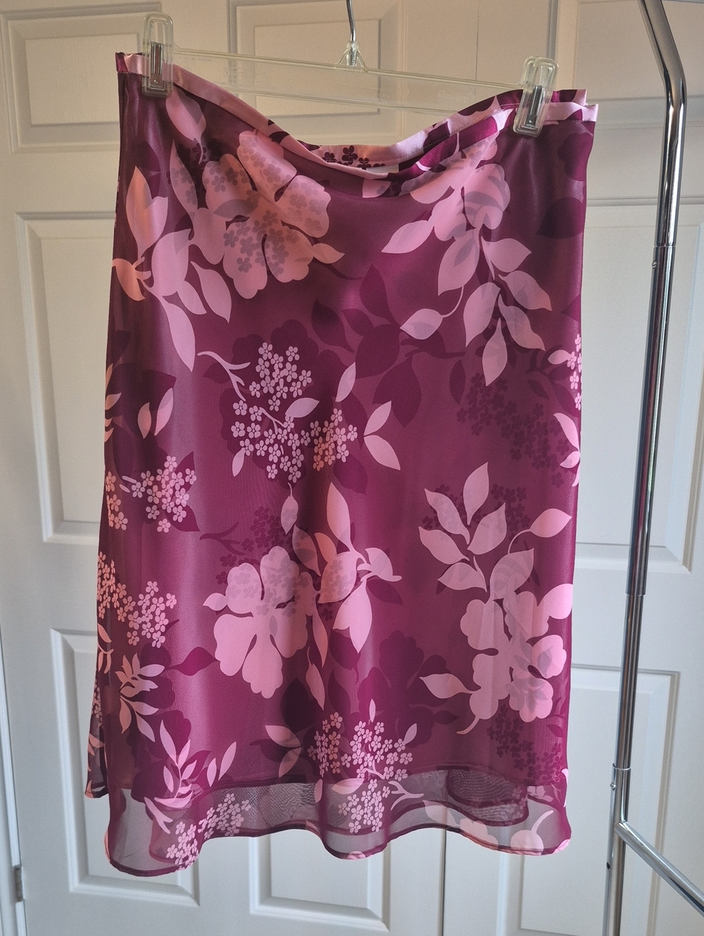 Apt. 9 Pink Floral A-Line Skirt